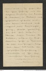 Nachlass Franz Steindachner, Brief von Höhnel an Franz Steindachner (Oktober 1905), Inv.Nr. 230.02, Seite 4